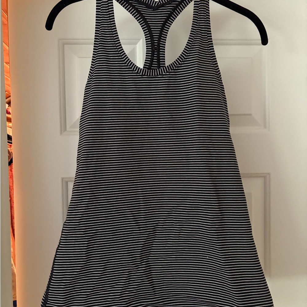Lululemon Striped Racerback Tank Top Sz 8